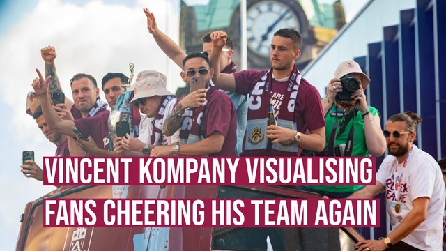 Vincent Kompany visualises the people who are angry being the ones waving, cheering and being with the team