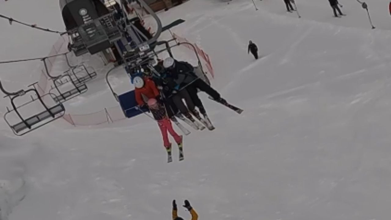 Mom's inattention leads to child's chairlift mishap *SCARY!*