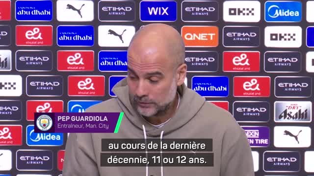 Man. City - Guardiola évoque la domination des Citizens sur l'Angleterre