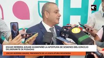 Oscar Herrera Ahuad acompañó la apertura de sesiones del Concejo Deliberante de Posadas