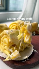 mango Swiss roll For cake