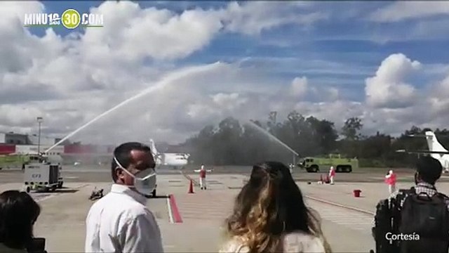 Qué nostalgia Después de cinco meses así llegó el primer vuelo comercial a Rionegro