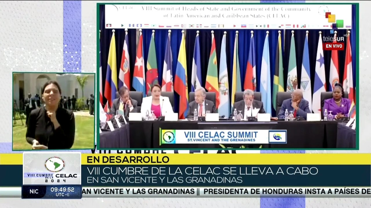 Inicia Cumbre de la Celac en San Vicente y las Granadinas
