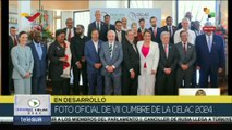 Líderes regionales posan para la foto oficial de la VIII cumbre de la CELAC