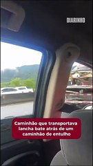 Acidente interdita a BR 101