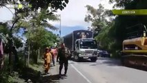 En video quedó registrado el movimiento de masa en el sector La Culebra de Valdivia, Antioquia