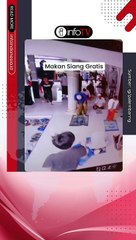 Moment Seorang Bapak Berhenti Sholat demi Makan Siang Gratis