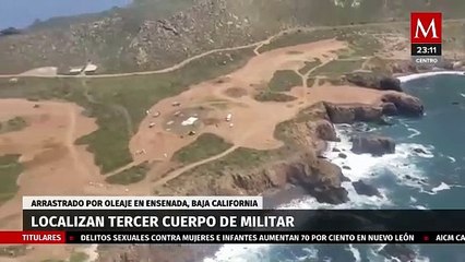 Localizan cuerpo en playa de Ensenada, BC, donde desaparecieron militares