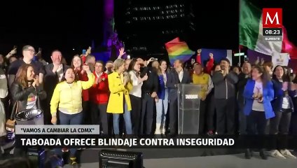 Santiago Taboada promete blindar contra inseguridad a la CdMx en arranque de campaña