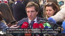 Almeida anuncia que la Puerta del Sol formará parte de la Carrera Oficial de la Semana Santa madrileña