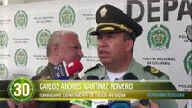 Cogieron a asaltante con arma de fuego en San Pedro de los Milagros, iba a apoderarse de 30 millones
