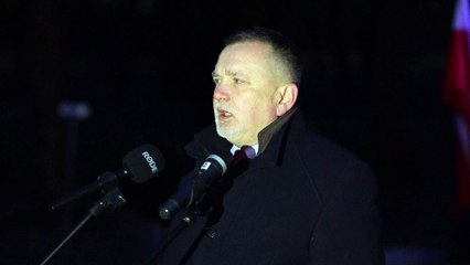 Andrzej Zapałowski podczas Narodowego Dnia Żołnierzy Wyklętych w Przemyślu