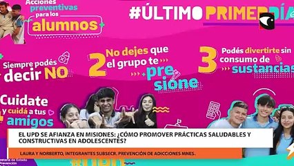 El UPD se afianza en Misiones cómo promover prácticas saludables y constructivas en adolescentes