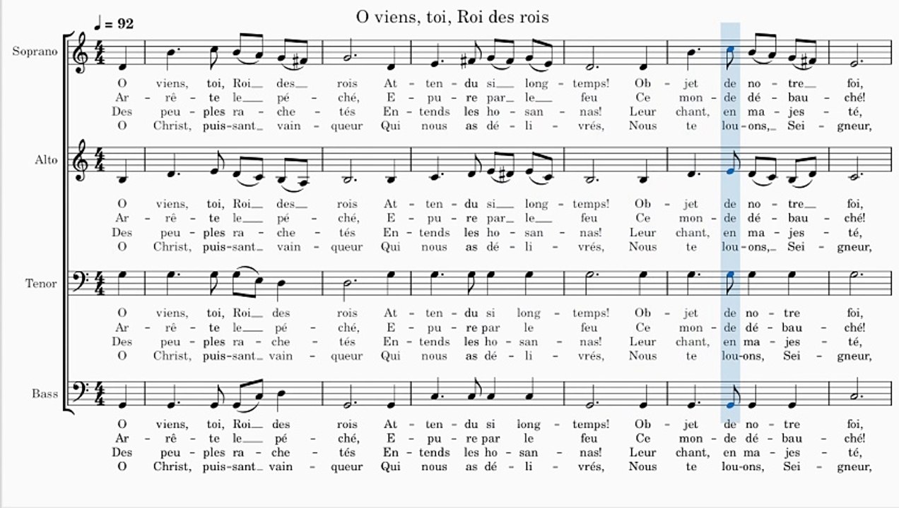 O viens, toi, Roi des rois (Cantique No 29)