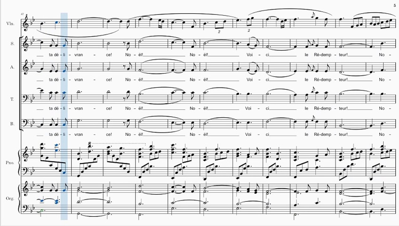 Cantique de Noël (Minuit, Chrétiens!) SATB Musique arrangée par Sally deFord Reprise