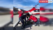 Van'da ambulans helikopter hamile kadın için havalandı