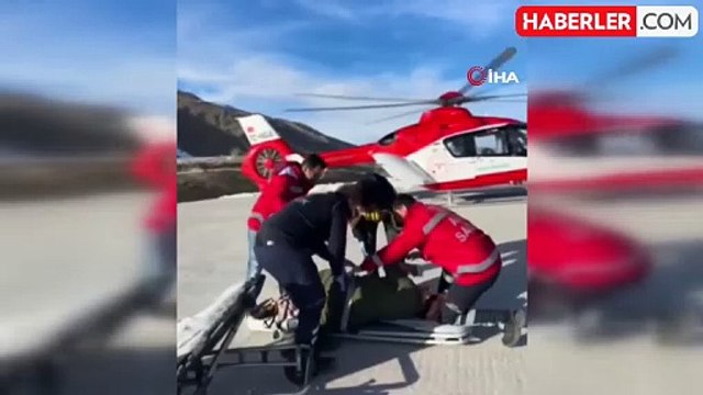 Van'da ambulans helikopter hamile kadın için havalandı