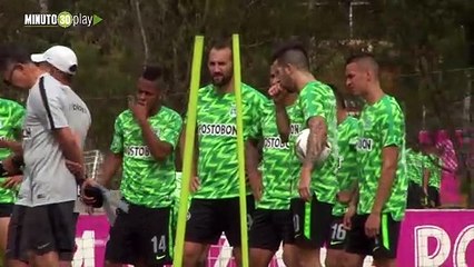 18-07-19 Nacional enfatizó en el entrenamiento de este jueves, en una las”maneras de hacer gol”