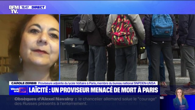Proviseur menacé de mort à Paris: Il n'est plus question de banaliser ce genre d'affaires , pour Carole Zerbib (proviseure membre du syndicat SNPDEN-UNSA)
