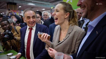 Européennes 2024 : la candidate Marion Maréchal, aspergée de bière