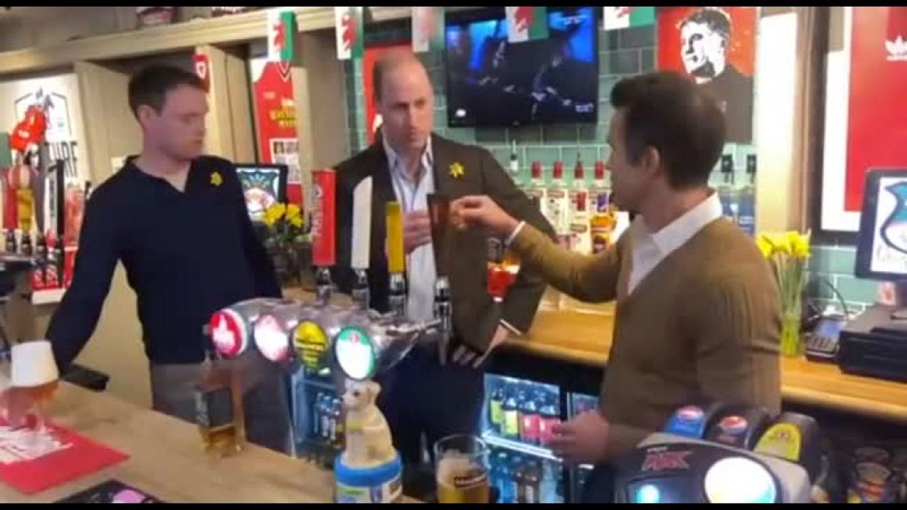 William in Galles per la festa del Patrono San David