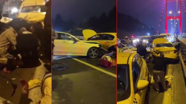 FSM Köprüsü'nde makas kazası kamerada