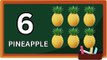 counting numbers with fruits - learn fruits 123 for Kids - Fruit Counting for Preschoolers