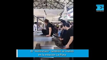 El "molinetazo" contra los aumentos también llegó a La Plata