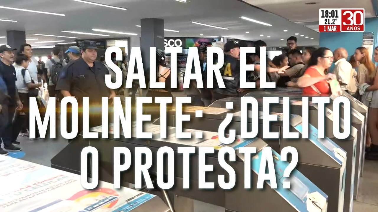 Arrancó el "molinetazo" en las estaciones de trenes y subtes