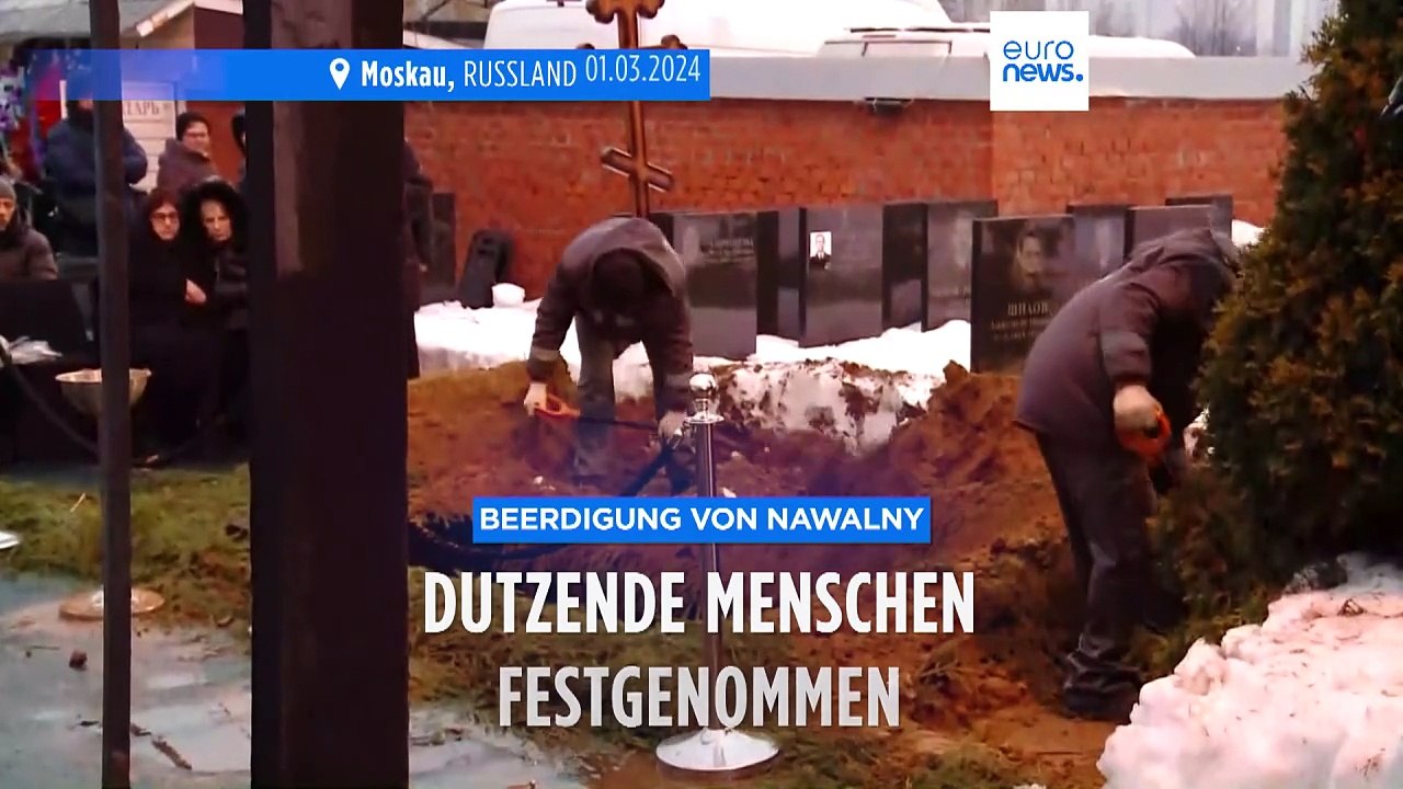 Russland: Dutzende Menschen nach Trauerfeier von Nawalny festgenommen