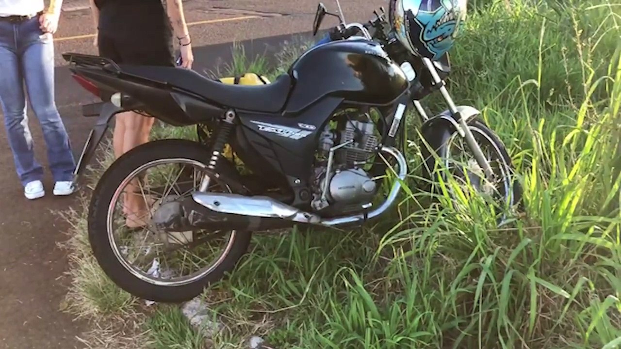 Motociclista fica ferido em acidente no Pioneiros Catarinenses