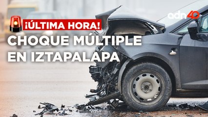 ¡última Hora! Se reportó un choque múltiple en Av. Ermita Iztapalapa