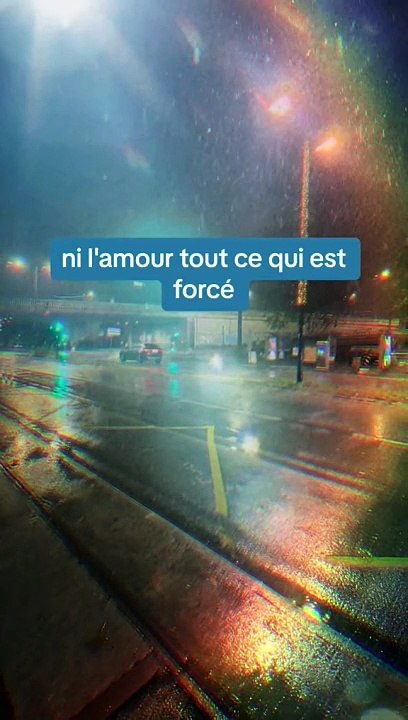 Dans la vie il ne faut jamais rien forcer
