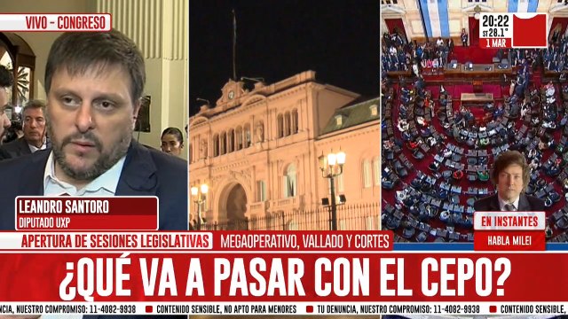 Leandro Santoro: Necesitamos un presidente fuerte