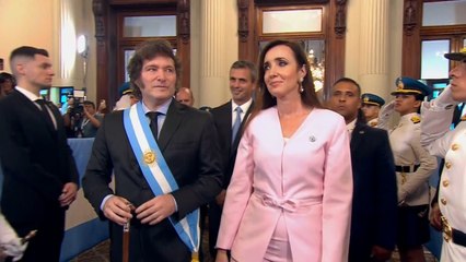 Así fue la llegada de Javier Milei al Congreso