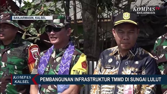 Tim Wasev Pantau Pembangunan Infrastruktur TMMD Ke-119 di Sungai Lulut Banjarmasin