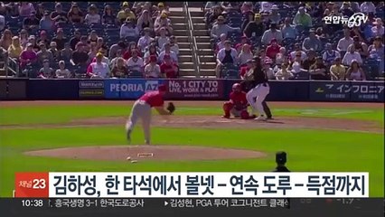 김하성, 한 타석에서 볼넷-연속 도루-득점까지