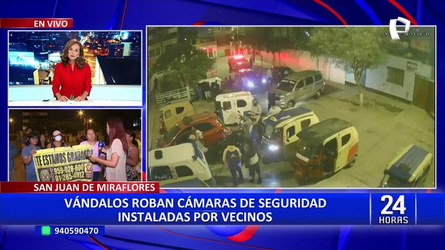 SJM: barristas destruyen cámaras de seguridad tras ser retirados de losa