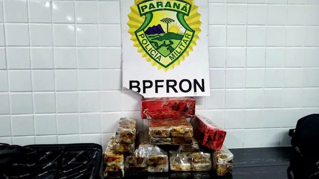 Passageiro é flagrado levando 13 quilos de maconha em ônibus na BR-163