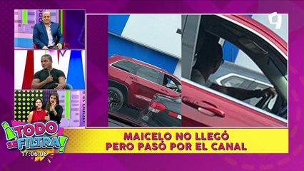 Jonathan Maicelo es captado en auto después de cancelar su participación en Todo se Filtra