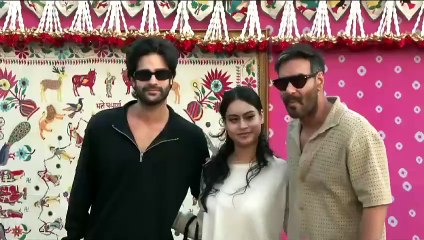 Ajay Devgan with family at Anant Radhika pre-wedding rituals