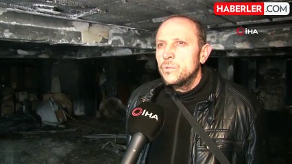 Yangında kullanılamaz hale gelen 3 bloklu apartman tahliye ediliyor