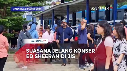Suasana Jelang Konser Ed Sheeran di JIS, Para Penonton Mulai Datang Lebih Awal