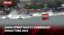 F1 Powerboat Danau Toba 2024, Pembalap Swedia Jonas Andersson Juara Sprint Race