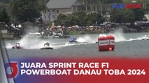 Jadi yang Tercepat, Jonas Andersson Juara Sprint Race F1 Powerboat Danau Toba 2024