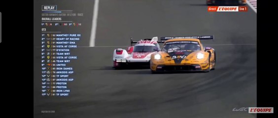 WEC 2024 Qatar 1812 Km Race Estre Shahin Close Call