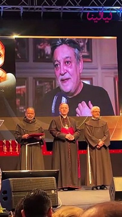 عماد رشاد من افتتاح مهرجان المركز الكاثوليكي للسينما: "انا حاسس بشرف كبير قوي ان انا بتكرم مع باقة من أكبر مبدعين مصر اتعلمت منهم ولسه هتعلم منهم".