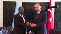 Erdoğan, Somali Cumhurbaşkanı Hasan Şeyh Mahmud ile görüştü