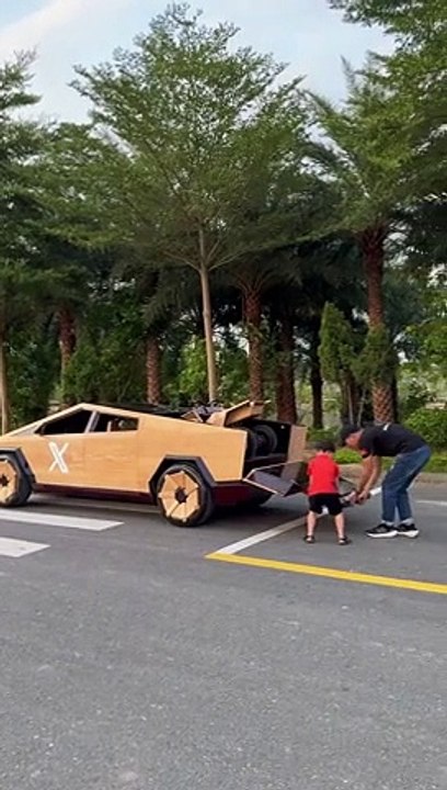 Wooden Tesla Cybertruck I Built For Mr Elon Musk In 100 Days #ndwoodart #cybertruck #tesla #elonmusk