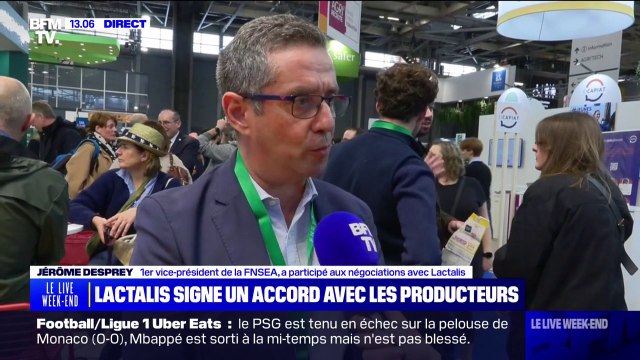 Ça va dans le bon sens : Jérôme Desprey, vice-président de la FNSEA, se réjouit de l'accord trouvé avec Lactalis